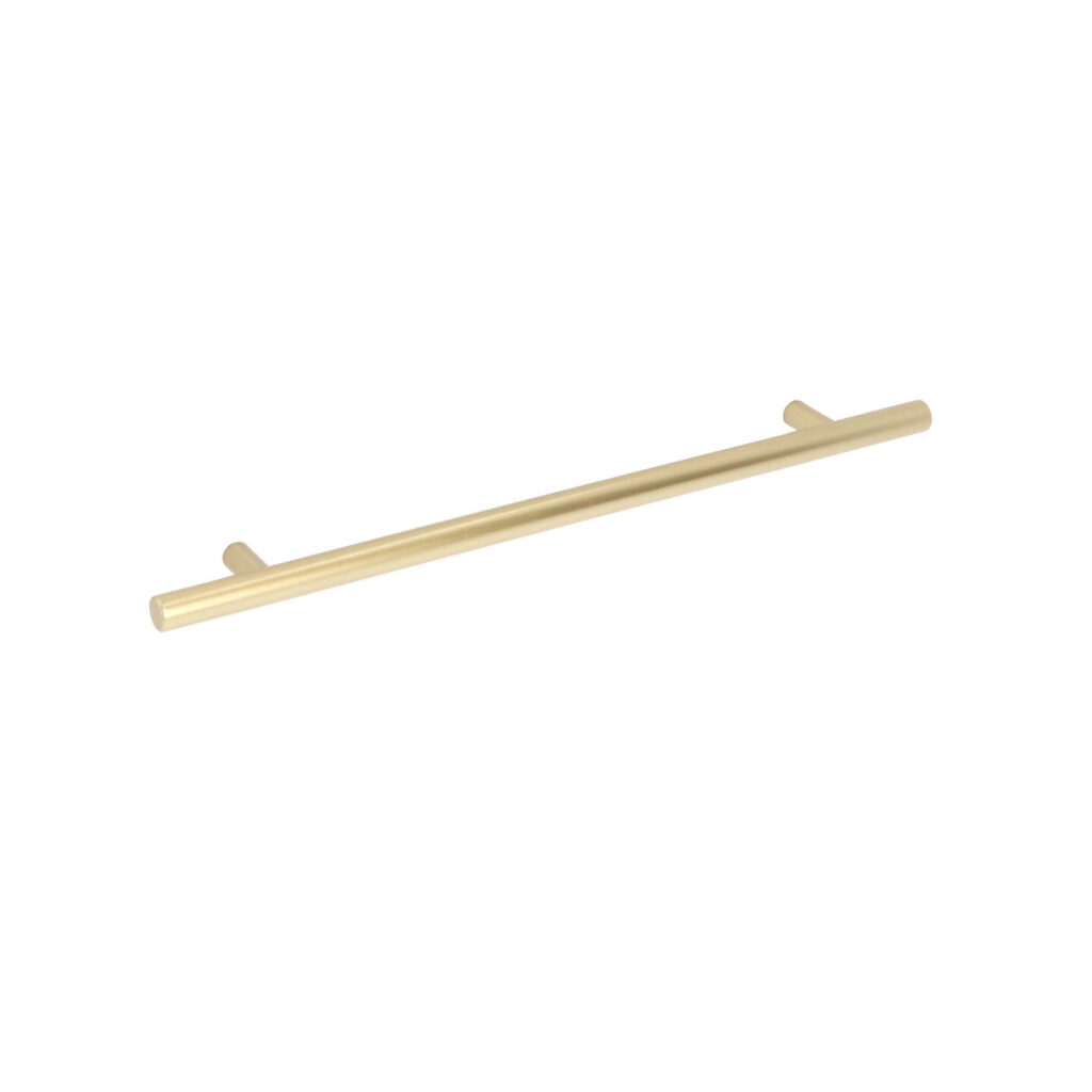 Poignée pour meubles en Acier inox Entraxe 224mm finition Galver laiton Lot de 25 - Jaune / doré, Acier inoxydable