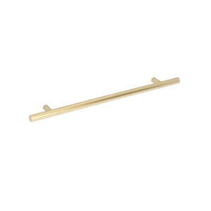 Poignée pour meubles en Acier inox Entraxe 224mm finition Galver laiton - Jaune / doré, Acier inoxydable