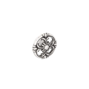 Bouton pour meubles en zamac Diamètre 36mm Vieil argent brillant – Gris / argent, Zamak