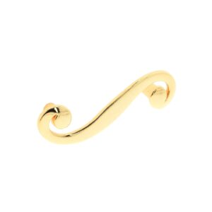 Poignée pour meubles en zamac Entraxe 64mm plaqué or – Jaune / doré, Zamak