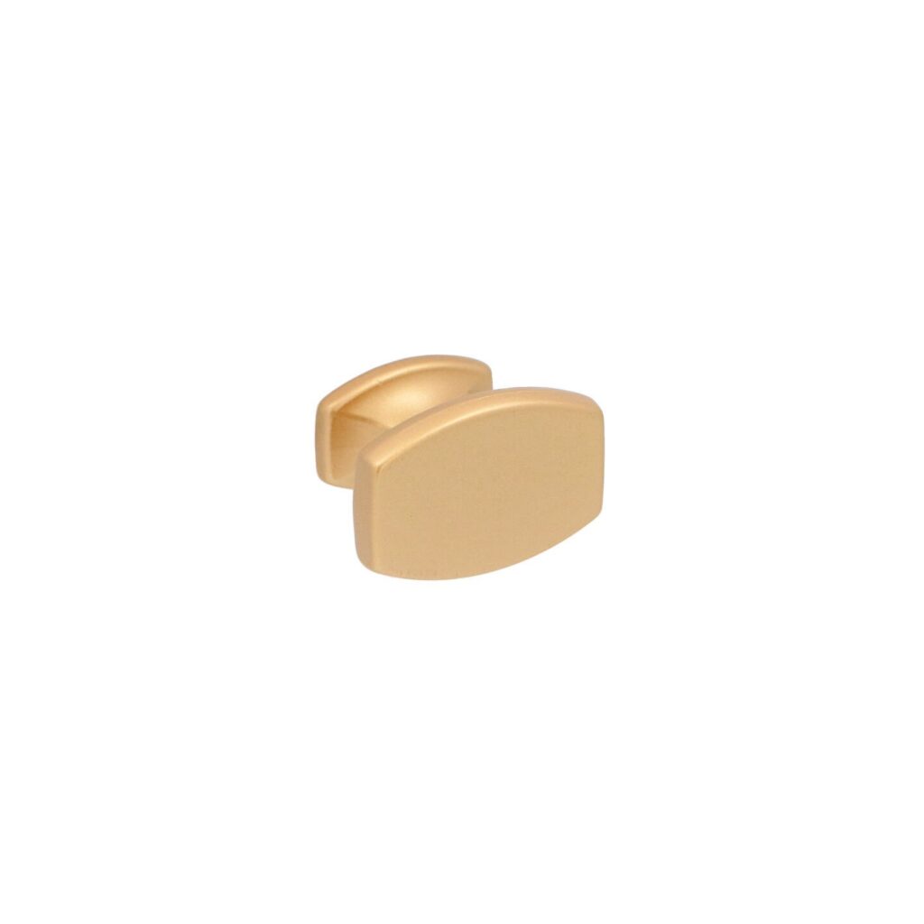 Bouton pour meubles en zamac Diamètre 35mm x 24 Alucover laiton Lot de 25 - Jaune / doré, Zamak