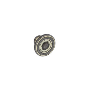 Bouton pour meubles en zamac Diamètre 35mm Ivoire rustique – Beige, Zamak