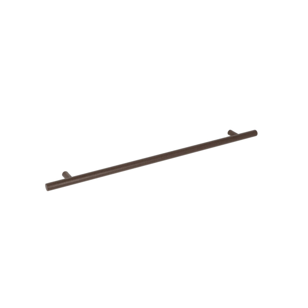 Poignée pour meubles en Acier inox Entraxe 320mm finition Fer rouillé grunge - Marron, Acier inoxydable