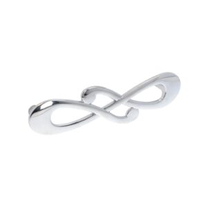 Poignée pour meubles en zamac Entraxe 96mm chrome poli Lot de 6 – Gris / argent, Zamak