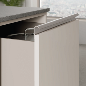 Poignée de meuble profil en aluminium Entraxe 997x21.88x49mm Chrome Mat - Gris / argent