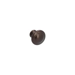 Bouton pour meubles en zamac Diamètre 25mm Brun alu – Marron, Zamak