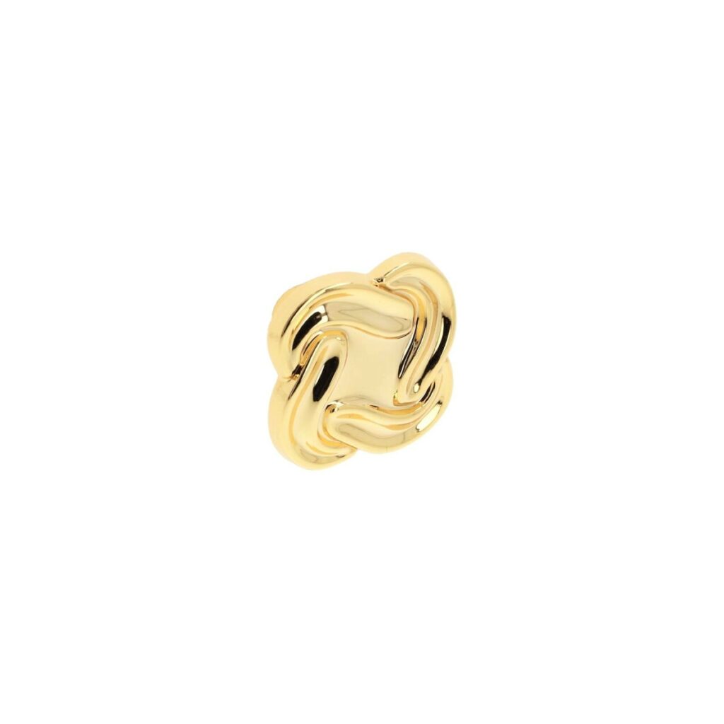 Bouton pour meubles en zamac Diamètre 36mm plaqué or Lot de 25 - Jaune / doré, Zamak
