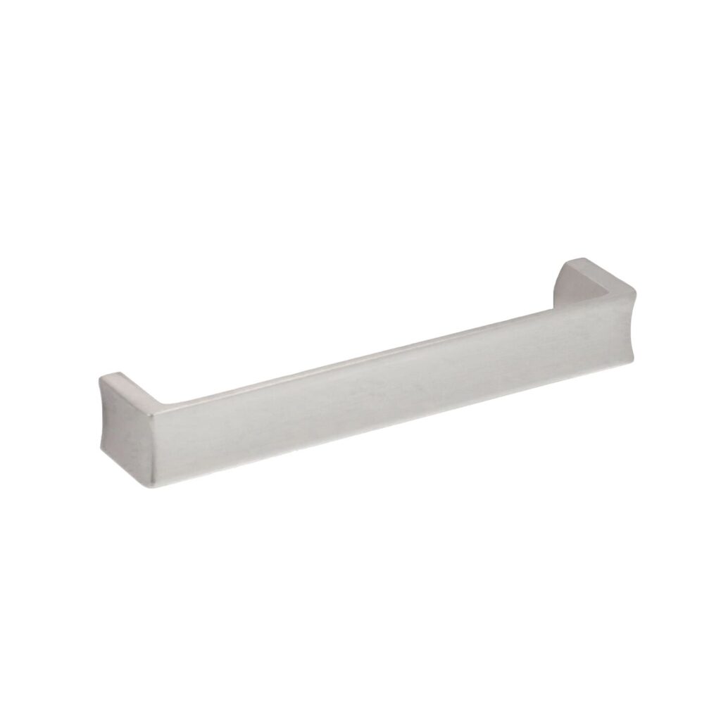 Poignée pour meubles en zamac Entraxe 128mm Nichel satiné Lot de 25 - Gris / argent, Zamak