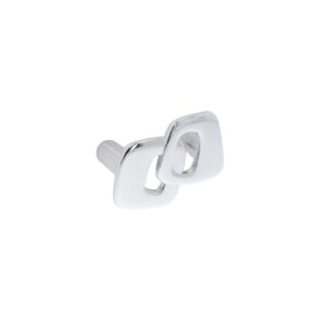 Bouton pour meubles en zamac Entraxe 32mm chrome poli – Gris / argent, Zamak