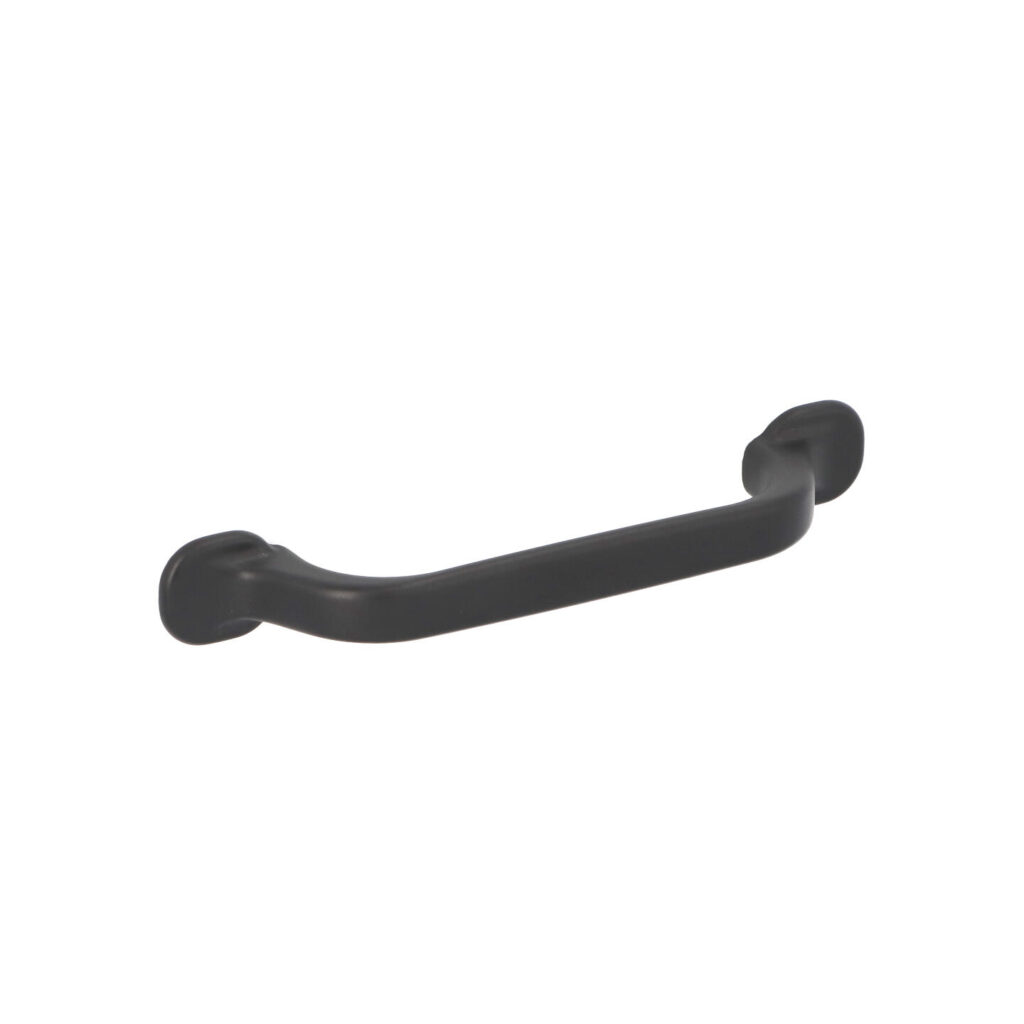 Poignée pour meubles en zamac Entraxe 96mm Vernis noir mat - Zamak