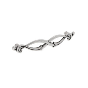 Poignée pour meubles en zamac Entraxe 96mm Vieil argent brillant - Gris / argent, Zamak
