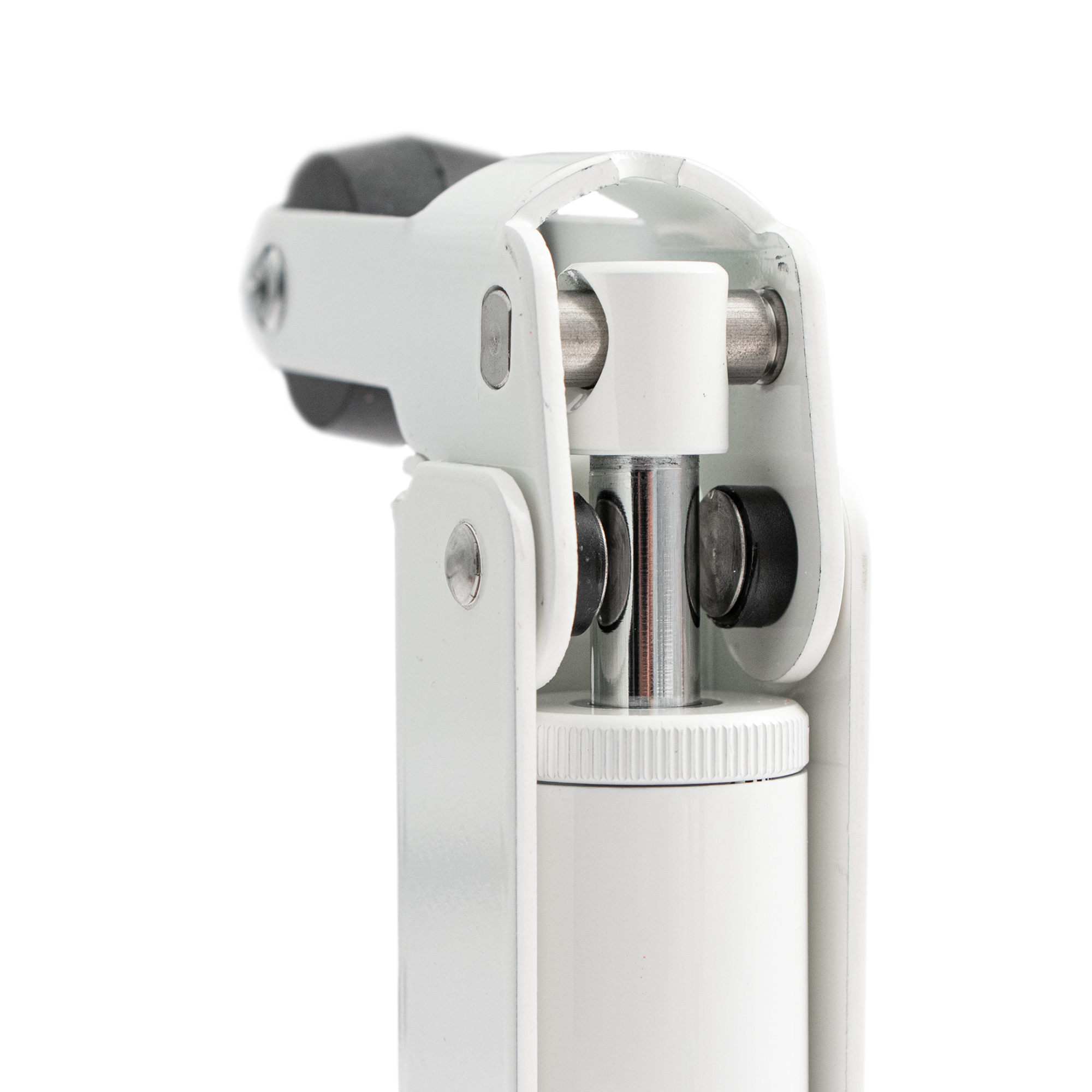 Frein de rétention Réglable force 60 a 80 N aluminium anodisé blanc, pour porte jusqu’à 80 KG. - imagine 2