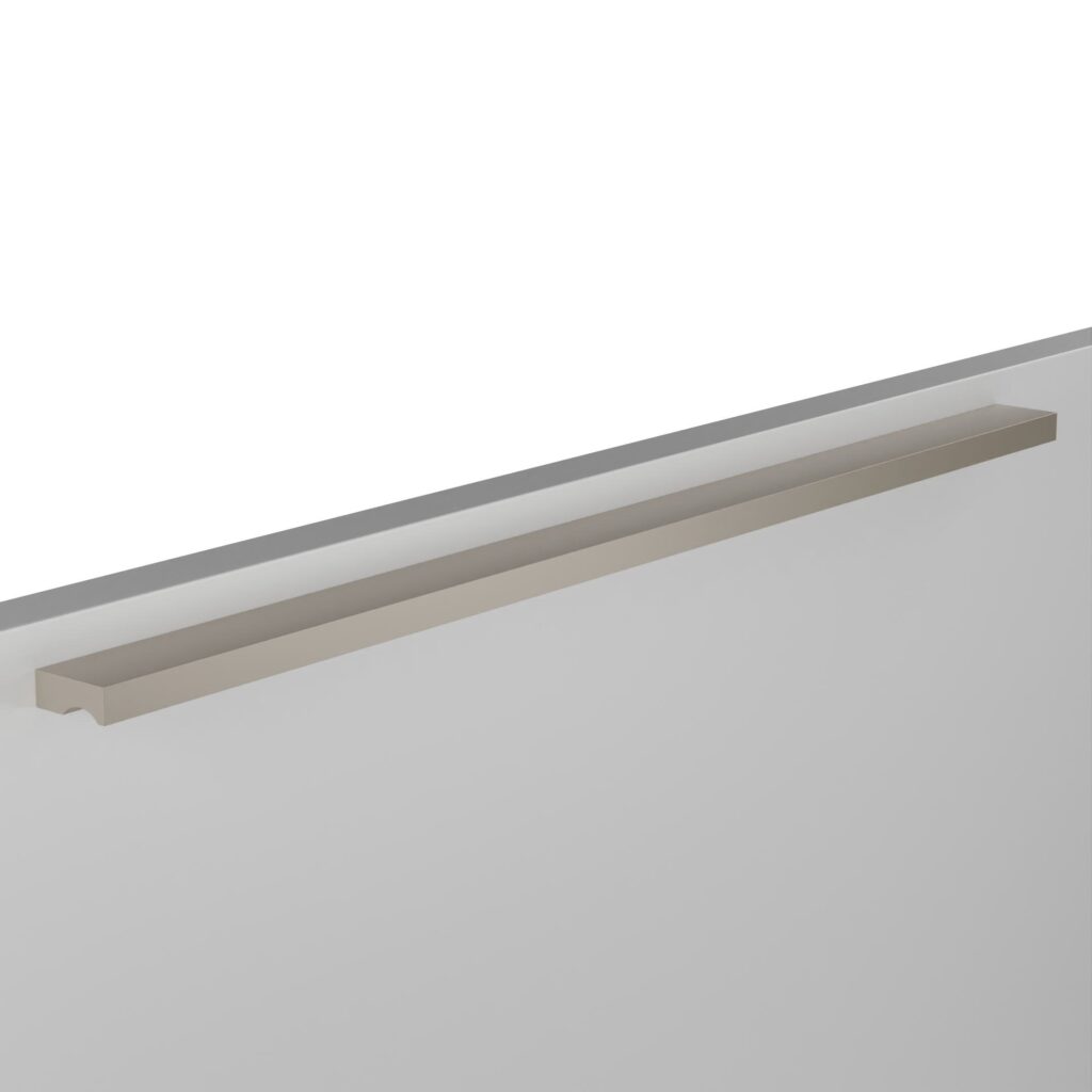 Poignée pour meubles en zamac Entraxe 320mm finition nickel galvanisé - Gris / argent, Zamak