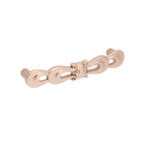 Poignée pour meubles en zamac Entraxe 96mm Or mat rose – Zamak