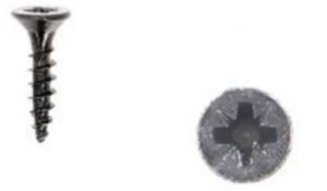 1 kit composés de 6 vis 4X18mm galvanisé Fer noir vintage Lot de 25 - Zinc