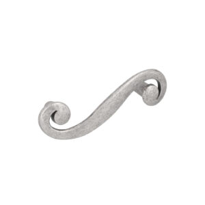 Poignée pour meubles en zamac Entraxe 64mm Vieil argent rayé – Gris / argent, Zamak