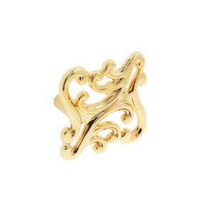 Bouton pour meubles en zamac Entraxe 32mm plaqué or - Jaune / doré, Zamak