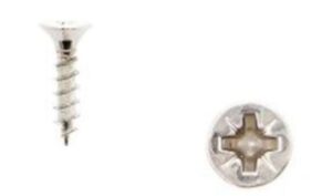 1 kit composés de 6 vis 4X18 mm galvanisé Nickel millésimé Lot de 25 - Gris / argent, Zinc