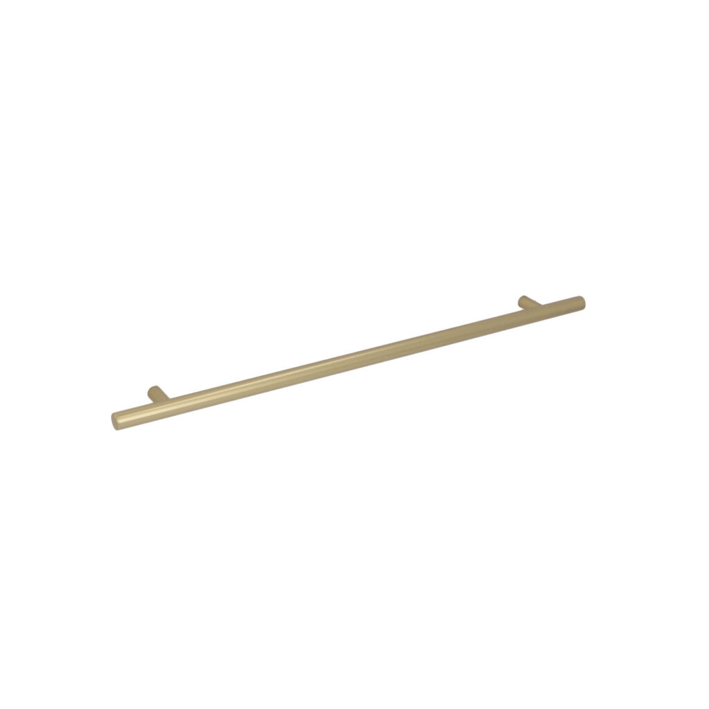 Poignée pour meubles en Acier inox Entraxe 320mm finition Galver laiton - Jaune / doré, Acier inoxydable