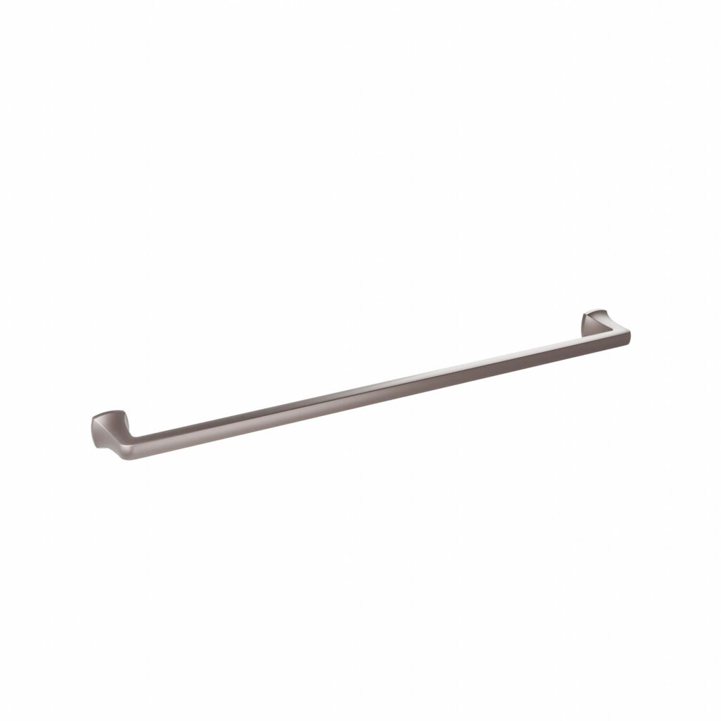 Poignée pour meubles en zamac Entraxe 416mm finition Alucover bronze - Gris / argent, Zamak