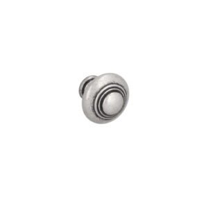 Bouton pour meubles en zamac Diamètre 30mm Vieil argent brillant – Gris / argent, Zamak