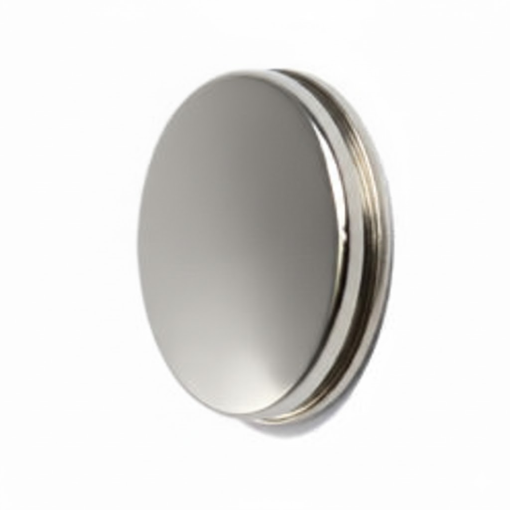 Cache-vis en laiton -nickel brillant- Lot de  50 pcs - Gris / argent