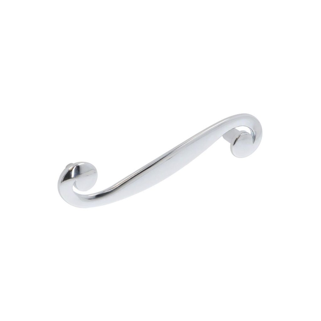 Poignée pour meubles en zamac Entraxe 96mm chrome poli - Gris / argent, Zamak