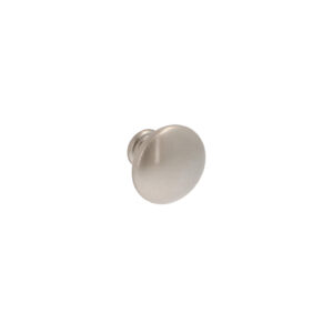 Bouton pour meubles en zamac Diamètre 35mm Vernis nickel satiné – Gris / argent, Zamak