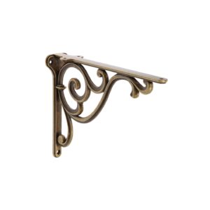 Supports étagères en zamac 250 x 175 Florence antique - Marron, Zamak
