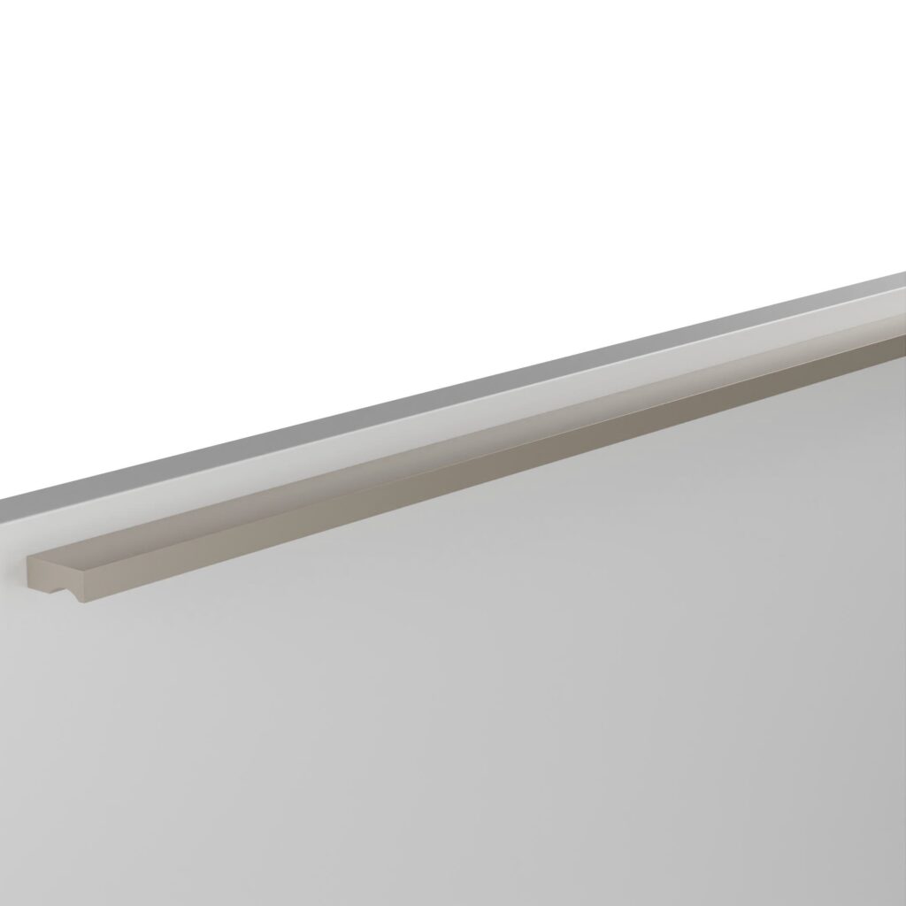Poignée pour meubles en zamac Entraxe 320mm finition nickel galvanisé - Gris / argent, Zamak