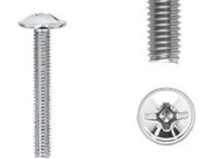 1 kit composés de 25 vis M4X275 mm zinguée Lot de 25 - Gris / argent, Zinc
