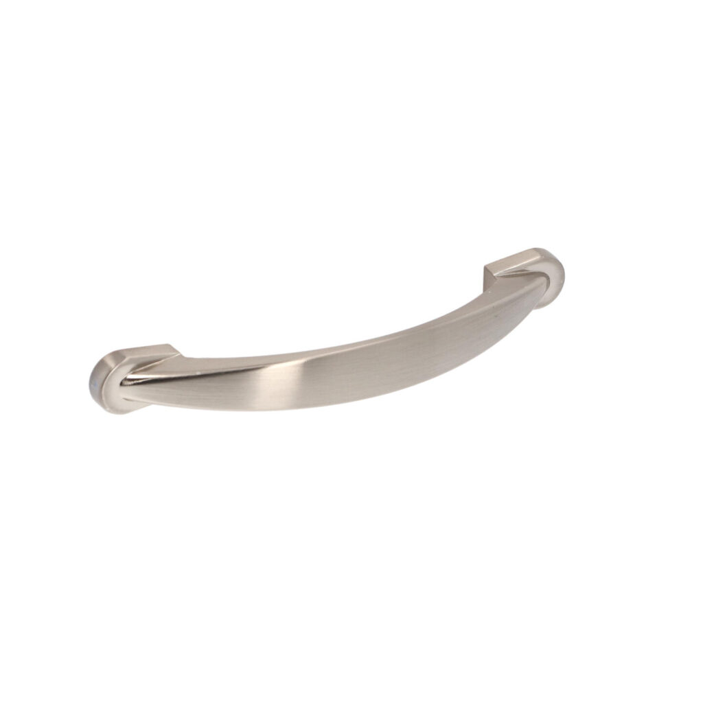 Poignée pour meubles en zamac Entraxe 96mm Nichel satiné Lot de 25 - Gris / argent, Zamak