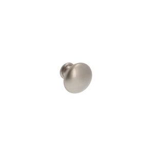 Bouton pour meubles en zamac Diamètre 25mm Vernis nickel satiné – Gris / argent, Zamak