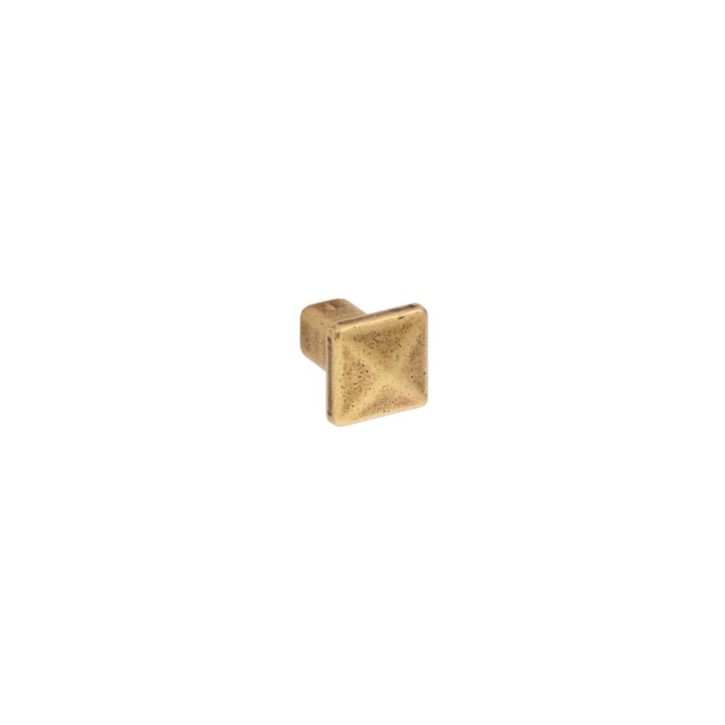 Bouton pour meubles en zamac Diamètre 18mm x 22 Florence antique Lot de 6 - Marron, Zamak