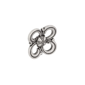 Bouton pour meubles en zamac Diamètre 45mm x 21 Vieil argent brillant – Gris / argent, Zamak