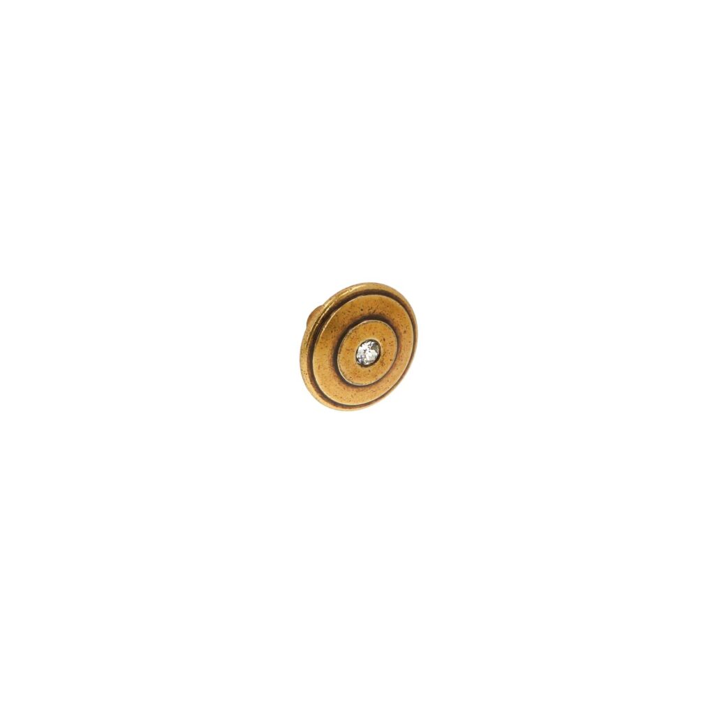 Bouton pour meubles en zamac et cristal Diamètre 30mm orvale Lot de 25 - Orange / cuivré, Zamak