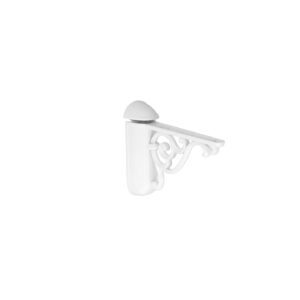 Supports étagères en zamac 125 x 78 Vernis blanc mat - Zamak