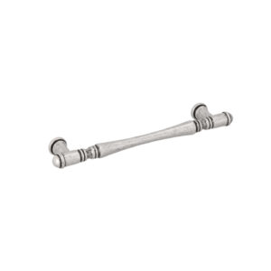 Poignée pour meubles en zamac Entraxe 128mm Vieil argent brillant Lot de 6 – Gris / argent, Zamak