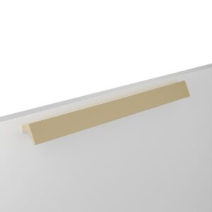 Poignée pour meubles en zamac Entraxe 256mm finition Laiton Galver – Jaune / doré, Zamak