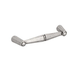 Poignée pour meubles en zamac Entraxe 96mm Vieil argent brillant Lot de 6 – Gris / argent, Zamak