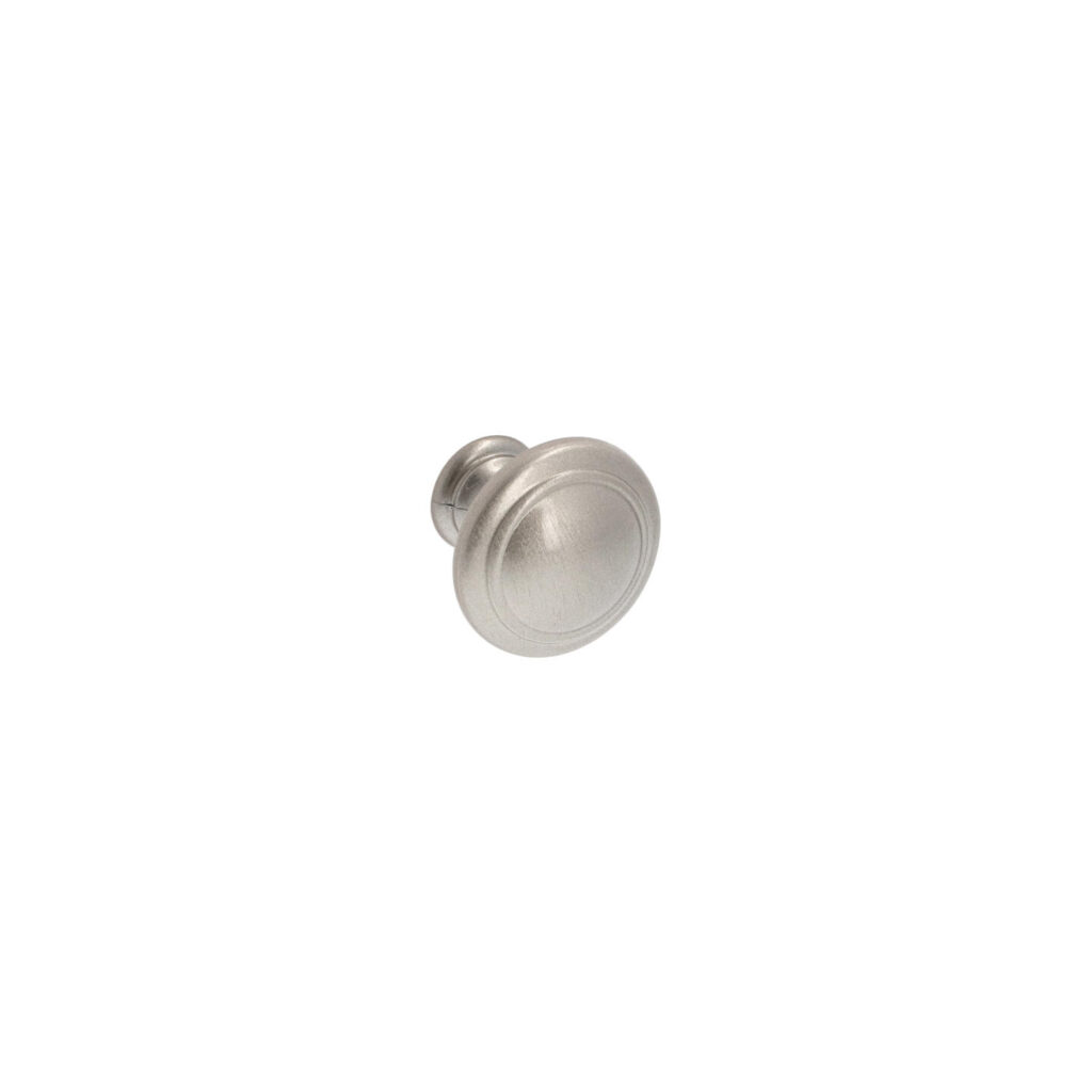 Bouton pour meubles en zamac Diamètre 25mm Vernis nickel satiné Lot de 25 - Gris / argent, Zamak