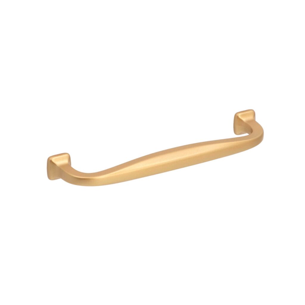 Poignée pour meubles en zamac Entraxe 128mm Alucover laiton - Jaune / doré, Zamak